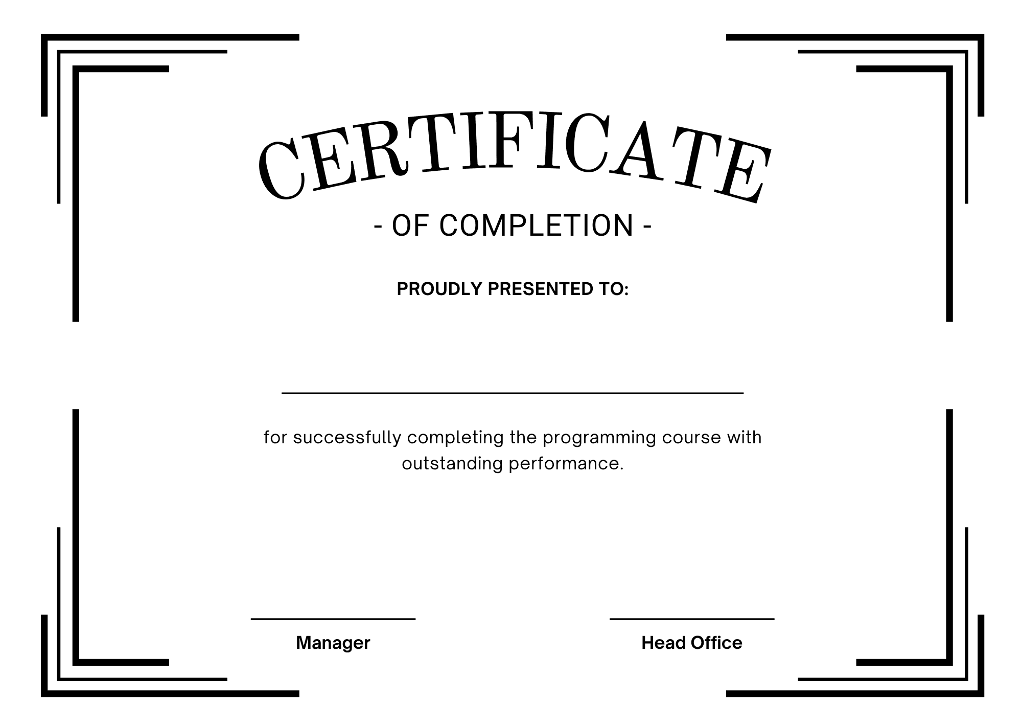 Professional Certificate Template 2